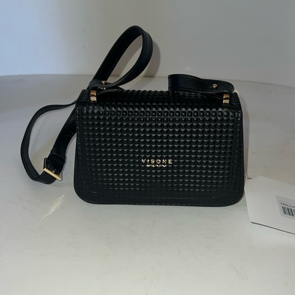 visone Handbags - Mini leather handbag - Made in Italy